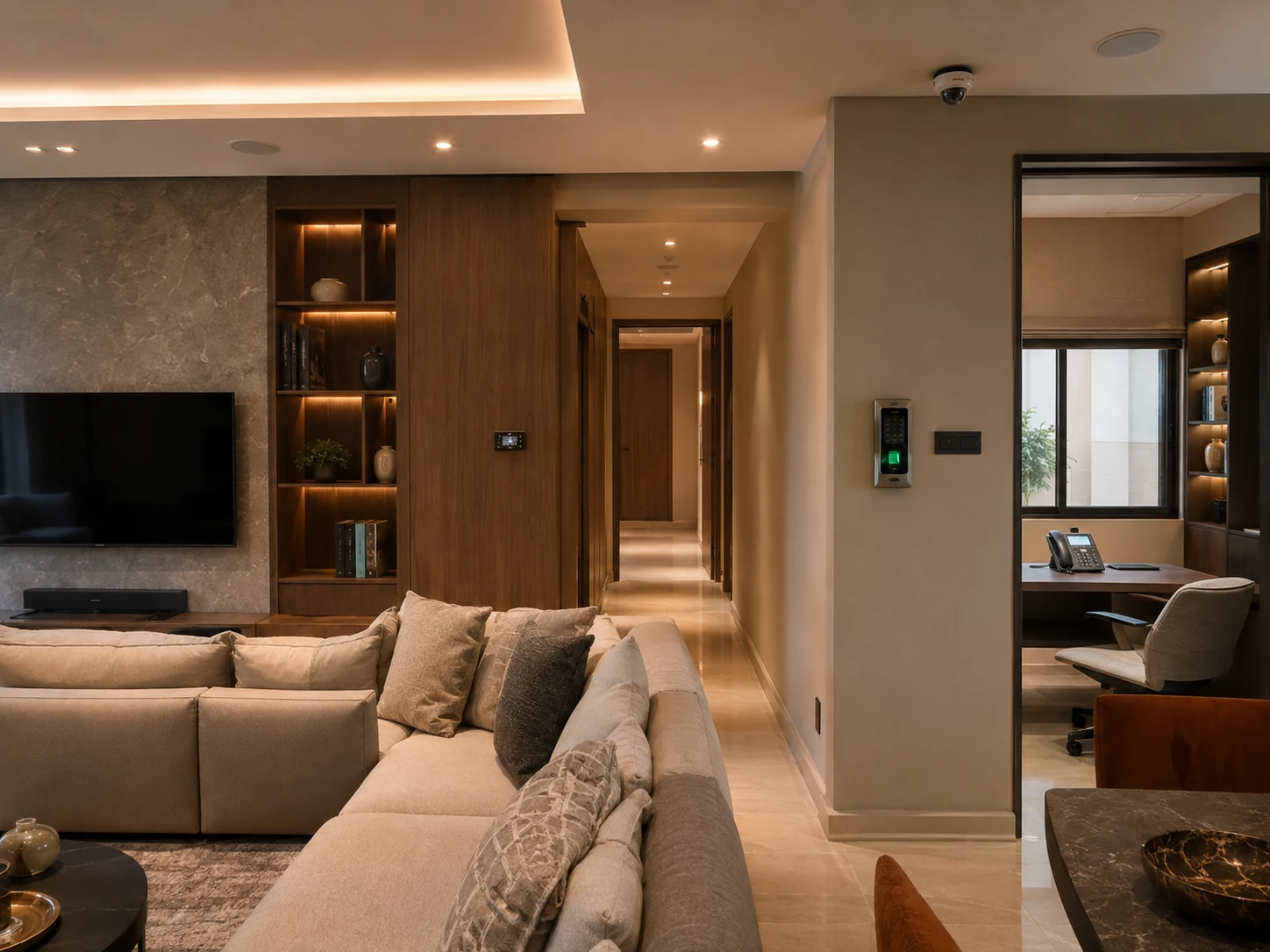 Integrated automation, networking and security in a modern home